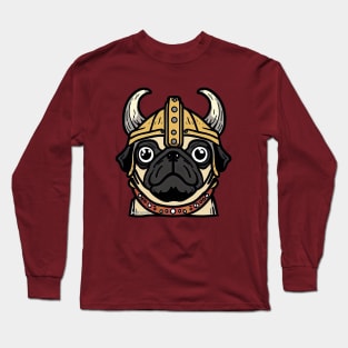 Pug Viking Long Sleeve T-Shirt